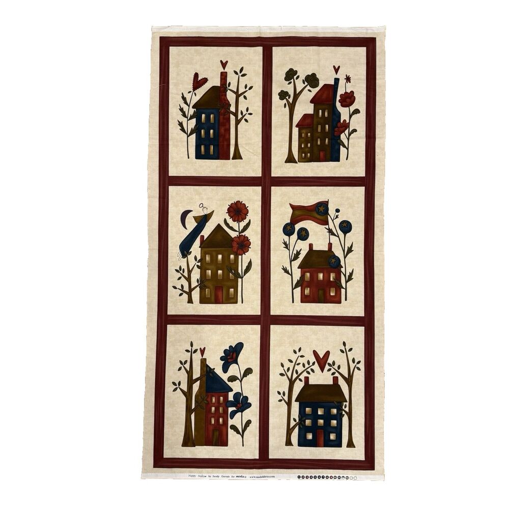 HAPPY HOLLOW PANEL BY SANDY GERVAIS FOR MODA, 23"W X 44" H